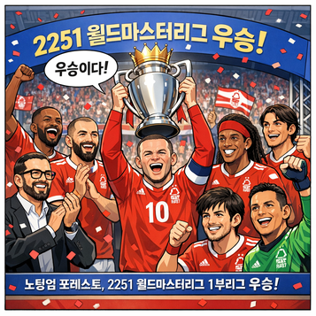 노팅엄 포레스트팀이 월드마스터리그 1부리그에서 225